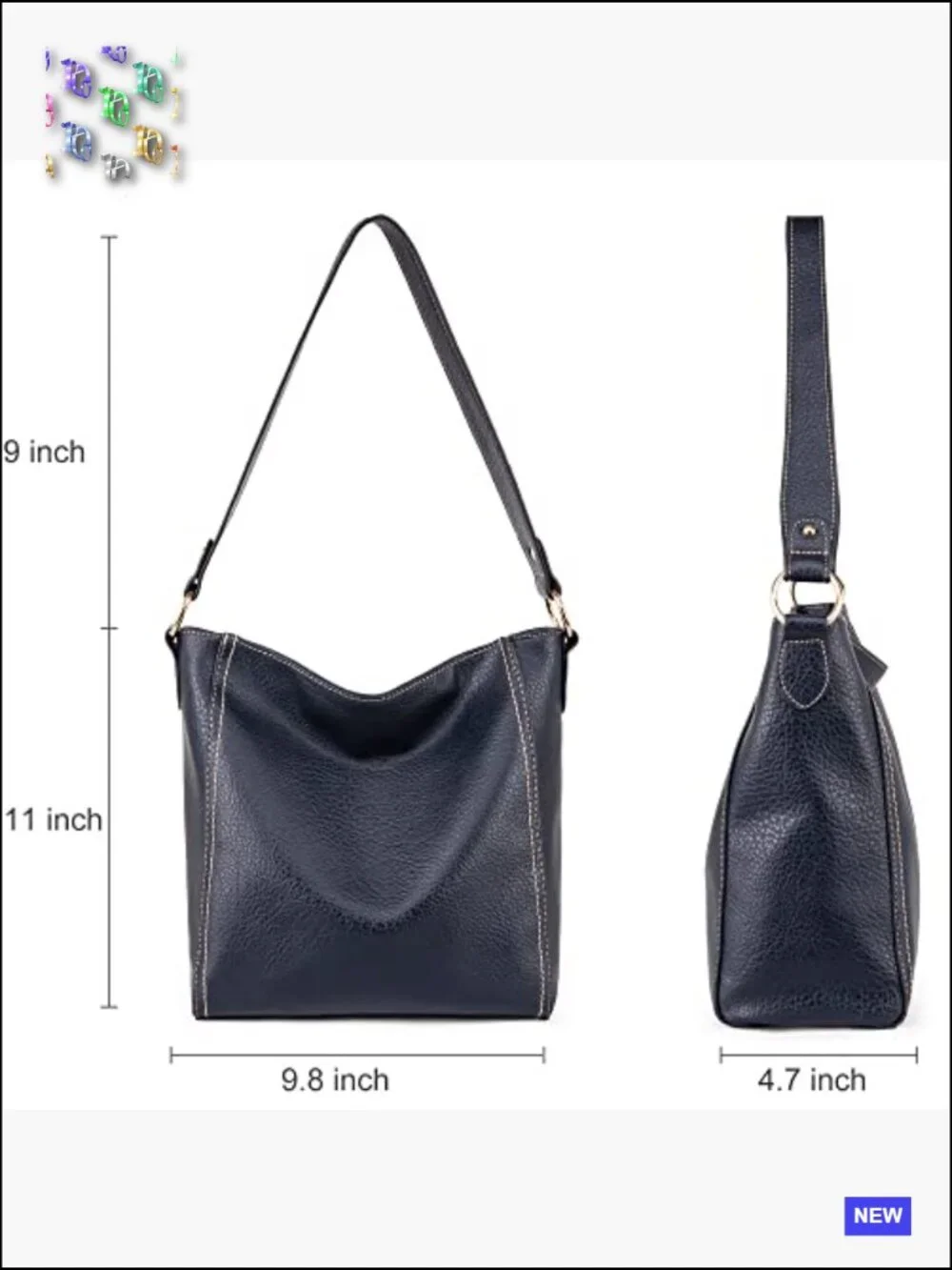 Trendy Soft Vegan Leather Hobo Bag Shoulder Purse Handbag Casual Classic